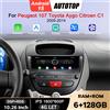 AUTOTOP Autoradio da 10.26 Pollici per Peugeot 107 Toyota Aygo Citroen C1 2005-2014 GPS Multimedia Wireless CarPlay Android Auto BT DSP RDS