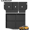 LUCKEASY Tappetino Protettivo per Schienale Posteriore Mustang Mach-E 2021-2024, Accessori Interni Auto, Tappeto Bagagliaio Anti-Graffio