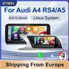 stwei Autoradio STWEI Linux per Audi A4 A5 RS4 B8 B9 2009-2016 8.8 pollici/10.25 pollici con CarPlay Wireless e Android Auto; Lettore Multimediale Versione Bassa/Alta con Radio GPS BT