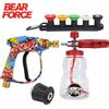 BEAR FORCE Set Pistola Idropulitrice Bear Force e Cannone Schiumogeno da 1L, Lancia Schiuma Neve, Connettore per Tubo di Pulizia Auto, Per Karcher Bosch Nilfisk Parkside Lavor VAX