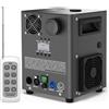 U'King 800W Macchina per Scintille Fredde con Controllo DMX, Spruzzatore di Fiamme Fredde Nero, Macchina Elettronica per Scintille per DJ, Discoteca, Feste, Attrezzatura da Palco
