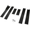 NONE Estensioni universali per minigonne laterali auto nere lucide da 2,2 m e 2 m, splitter per BMW E90 F30, Audi A3 A4 A6, VW MK6 MK7, LEXUS