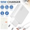 NONE Caricabatterie USB C da 90W per Xiaomi 17 Ultra 15Pro 15 Ultra 15 15T Pro 14T 13T, per Redmi Note 15 14 13Pro, alimentatore USB per Hyper-Charge con cavo di ricarica rapida Type-C da 6A 1M per Poco X7