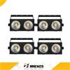 SHEHDS 2/4 Pezzi LED 2 Occhi 200W COB LED Blinder Light Luci Teatrali DMX per Teatro Concerti Matrimoni