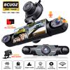 NONE BCUOZ Dash Cam panoramica 1080P per auto, 4 telecamere 1080P frontale + 720P sinistra/destra/posteriore, schermo a quattro sezioni da 3,0 pollici, visione notturna super, registrazione in loop,