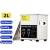 NONE Pulitore a Ultrasuoni 2L in Acciaio Inox, Macchina Portatile per Pulizia, Elettrodomestico per Gioielli, Occhiali, Orologi, con Timer Digitale e Riscaldamento