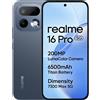 realme Smartphone Realme 16 Pro 5G con fotocamera da 200MP, display AMOLED a 144Hz, processore MTK Dimensity MAX, batteria da 6500mAh e NFC.