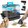 Vortisys Macchina Portatile per la Pulizia di Tappeti e Rivestimenti, Pulitore per Tappeti da 530W per Pulizia Profonda, Pulitore per Macchie da 25Kpa con Tubo da 1,2M e Funzione di Auto-Pulizia per Animali
