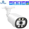 Techage Telecamera IP PoE Techage 5MP, CCTV H.265, Audio Bidirezionale, Rilevamento Umano, Registrazione Audio, Sicurezza Domestica Intelligente, Videosorveglianza Esterna