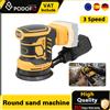 NONE Lucidatrice Elettrica Senza Fili Podofo 90W 125mm a Velocità Variabile 7000-11000RPM, Macchina per Lucidatura e Levigatura di Legno, Metallo e Auto, Sistema di Raccolta Polvere, Utensile Multifunzione