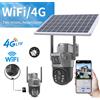 Vremota Telecamera PTZ Solare Wireless 4G 4MP con Doppia Lente e Doppio Schermo, Telecamera IP da Esterno con Pannello Solare, Audio e Sensore PIR per Sorveglianza e Sicurezza