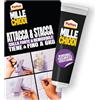 Pattex Millechiodi Attacca & Stacca, Adesivo di montaggio, 44 g | Per mensole, scaffali e appendiabiti a parete, Rimovibile, Tenuta fino a 6 kg, Multimateriale, Trasparente, Impermeabile