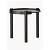 Cooee Design Tavolino rotondo in legno di quercia Woody - Nero