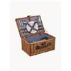 Laguiole Set picnic in rattan Lotte 26 pz - Marrone