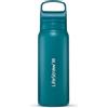 LifeStraw Go Series - Borraccia isolata in acciaio inox con filtro acqua per viaggi e uso quotidiano. Rimuove batteri, parassiti e microplastiche, migliora il sapore, 700ml, Laguna Teal (petrolio)