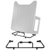 VEVOR Carrello Portaoggetti Rigido con Verniciatura a Polvere, Carrello Portaoggetti per Portiera Auto, con 3 Fori Regolabili e Imbottitura Morbida Ispessita, per Jeep Wrangler TJ, JK, JL, JT