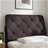 vidaXL Cuscino per testiera marrone scuro 80 cm in tessuto