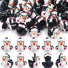 Weysat 60 mini pinguini invernali in resina anatre piccole miniature pinguino anatra figurine piccole figure in resina per giardino micro paesaggio inverno feste e regali di compleanno