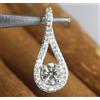 Champagne Diamante Solitario 1.12 KT Rotondo Taglio Certificato Ultimo Design