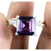Naturale Viola Rosa Taaffeite 9.85 KT Ottagono Gemma Donna Nuovo Anello Design
