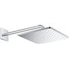 GROHE Rainshower Mono Set Soffione Doccia a Parete, 1 Getto, Bianco (Argento), Quadrato 26563000