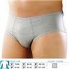 SAFTE Srl Slip Elastico Contenitivo Chiuso Cotone ORIONE 508 Grigio Taglia 2