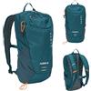 KADVA - Zaino Trekking & Città 15 L - Leggero con schienale ventilato e accesso superiore con zip, tasche organizzate, cinghia pettorale, compatibile idratazione, copertura pioggia - Turchese