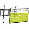goobay Supporto TV Parete Inclinabile 37-70 Pollici VESA 600x400 Fino a 70 kg Sistema Click - Pro TILT L - 49929