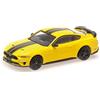 Minichamps 870087027 Modellino Ford Mustang 2018 Giallo Con Strisce Nere 1:87