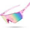 MODEO Occhiali da sole sportivi per ciclismo con protezione UV400 - DZ-S1411-B-12 1LENS
