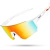 MODEO Occhiali da sole sportivi per ciclismo con protezione UV400 - DZ-S1411-B-07 1LENS