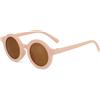 MODEO Occhiali da sole rotondi per bambini in stile insetto - pink