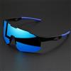 MODEO Occhiali da sole sportivi oversize con UV400 e lente specchiata - C3-blue mirror China Mainland