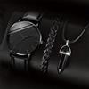 MODEO Set di 3 pezzi con orologio al quarzo, bracciale e collana - A Set No Box