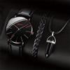 MODEO Set di 3 pezzi con orologio al quarzo, bracciale e collana - B Set No Box