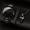MODEO Set di 3 pezzi con orologio al quarzo, bracciale e collana - D Set No Box