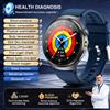 MODEO Smartwatch con ECG, pressione sanguigna e display AMOLED - physical examination Blue