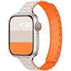 MODEO Bracciale magnetico sottile per Apple Watch - 06 starlight orange S10 11 42-38 40 41mm China Mainland