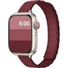 MODEO Bracciale magnetico sottile per Apple Watch - 04 wine red 42 44 45 46 49mm China Mainland