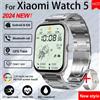 MODEO Smartwatch Watch 5 con display HD da 2,01 pollici - For Xiaomi Watch 5 Silver steel belt