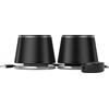 Amazon Basics Altoparlante Bluetooth e USB con illuminazione blu, adatto per PC, di grandi dimensioni