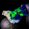 AK GEMS AND JEWELLERY Opale Naturale Etiope Nero Grezzo Fire Opal, 7,20 ct, 28x13 mm