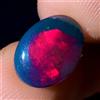 AK GEMS AND JEWELLERY Naturale opal, Etiope black opal cabochon, Nido D'Ape fire opal 2.6 KT 12x8 MM