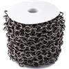 FASHEWELRY Catena rolò in alluminio, 10 m, non saldata, in metallo, 11,5 x 2 mm, per fai da te, girocollo, bracciali, collane e gioielli