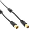 InLine 69401P cavo coassiale 1 m Nero