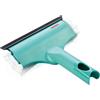 Leifheit Tergivetro 3 in 1 Compact 21 cm, Window & Frame Cleaner | Rivestimento perimetrale in microfibra, lamina in gomma anti aloni, snodo girevole, compatibile con sistema Click##