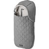 Inglesina Sacco Termico Newborn 3 in 1 per Culla e Seggiolino Auto, Interno in Caldo Fleece, Esterno Trapuntato Water-Resistant, Cappuccio Removibile, 40 x 76 cm, Uni Grey