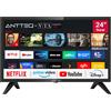 HKC Antteq AV24H3 Smart TV 24 pollici (60 cm) Televisore con Netflix, Prime