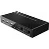 Lindy 32809 switch per keyboard-video-mouse [kvm] Nero (2 Port HDMI 4K60, USB 2.
