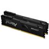 Kingston Technology FURY Beast 16GB 3200MT/s DDR4 CL16 DIMM [Kit da 2] Black (32